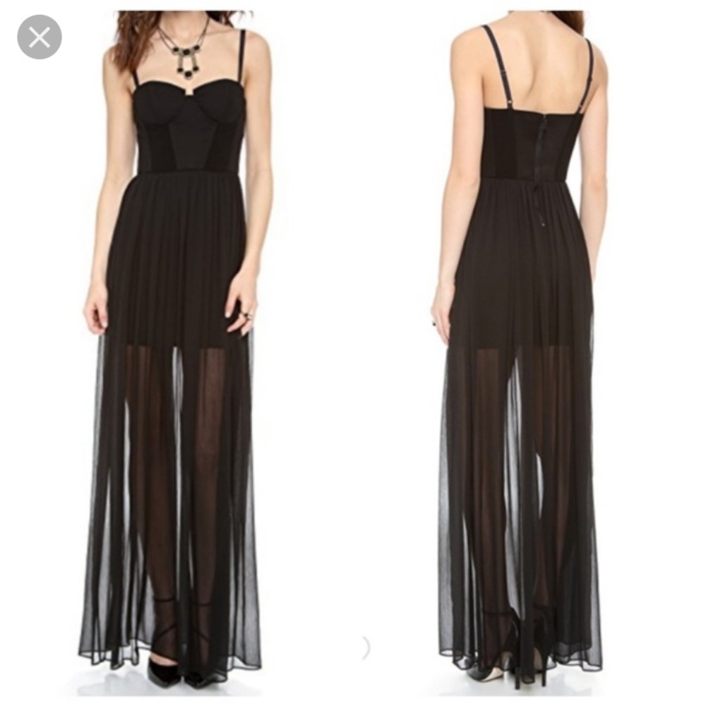 Alice + Olivia Black Maxi Dress